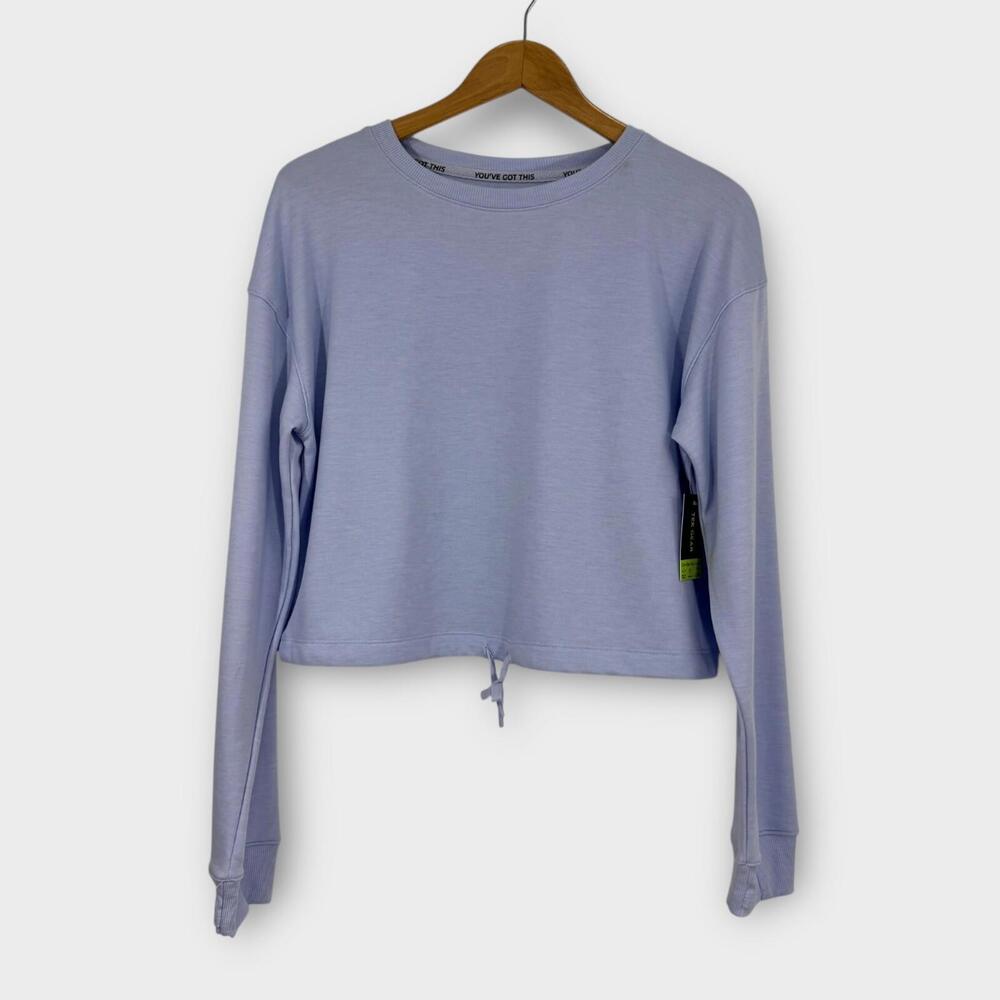 Tek Gear Women’s Size Medium Lavender Long Sleeve Brushed Fleece Sweatshirt - Picture 1 of 9